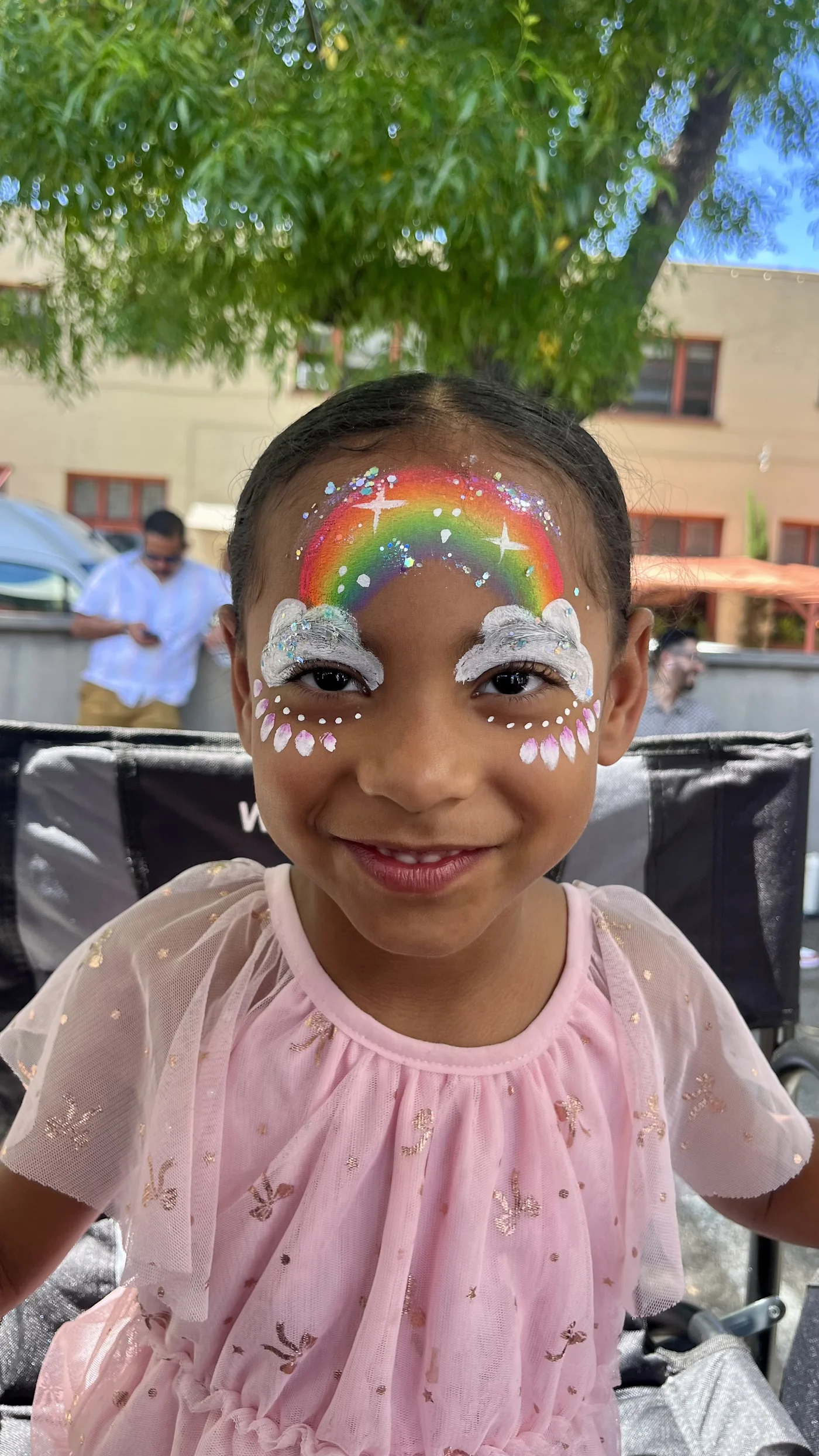 Face painting design by Happy Faces LA at a kids birthday party in Los Angeles