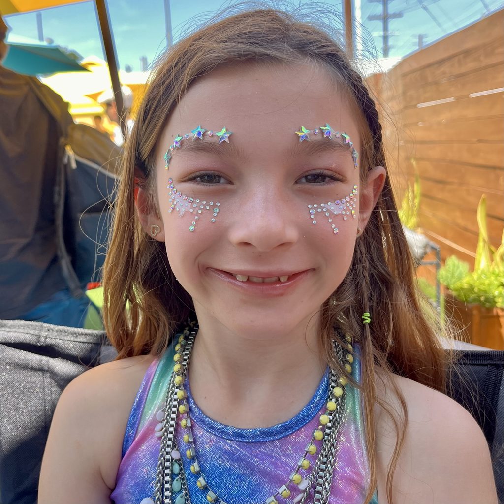 Star Gem Eye Crown with Crystal Teardrops by Happy Faces LA.