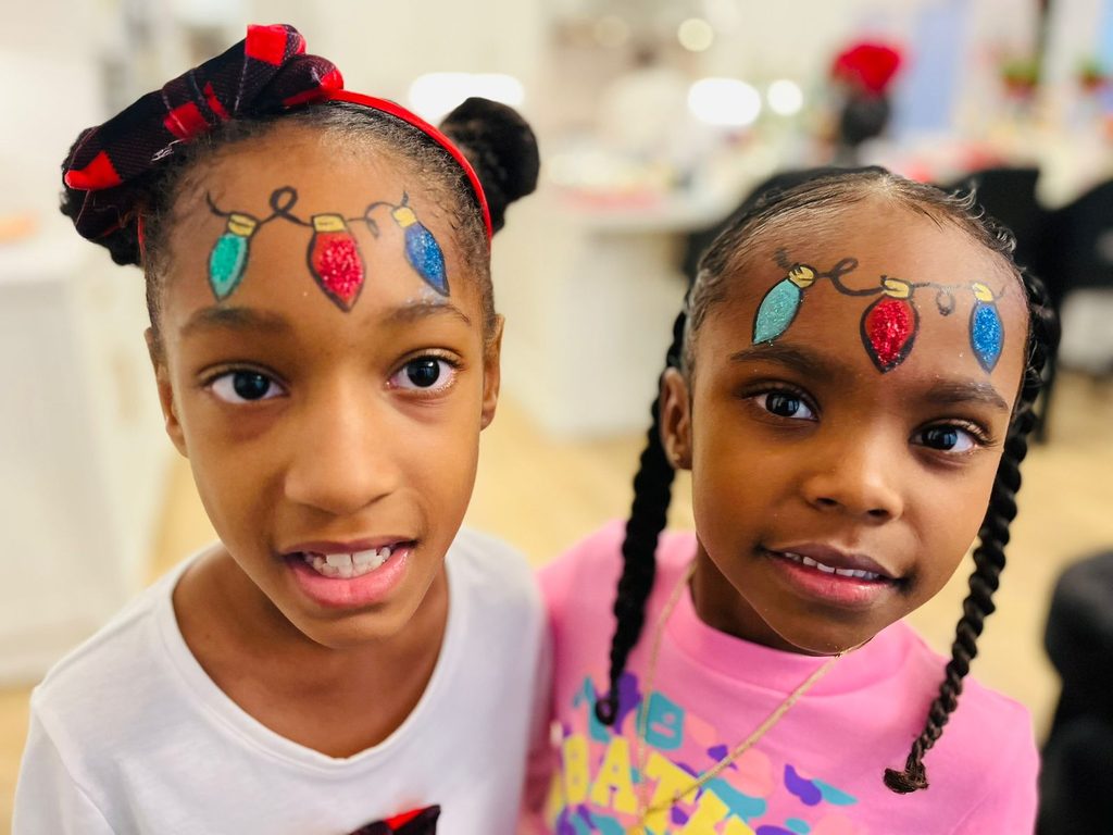 Christmas Lights Forehead by Happy Faces LA.