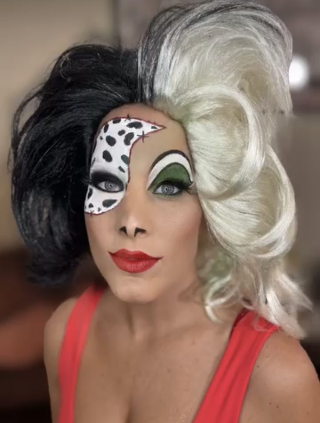 Black and White Villain-Inspired Character Makeup by Happy Faces LA.