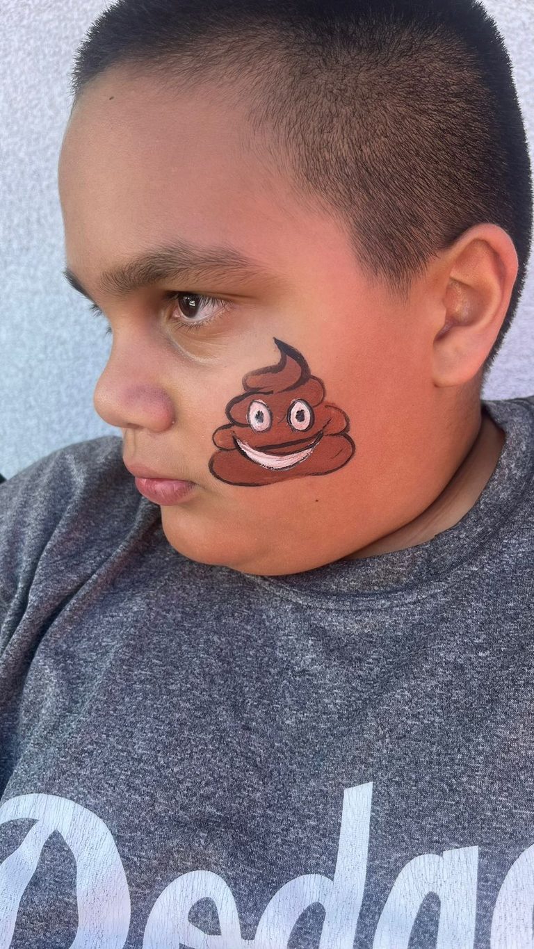 Silly Emoji-Inspired Cheek Art by Happy Faces LA.